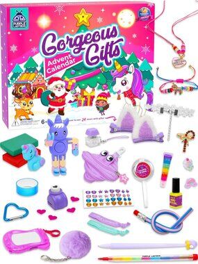 NIP Purple Ladybug Gorgeous Gifts Kids Advent Calendar 24 Days Toys & Stationery